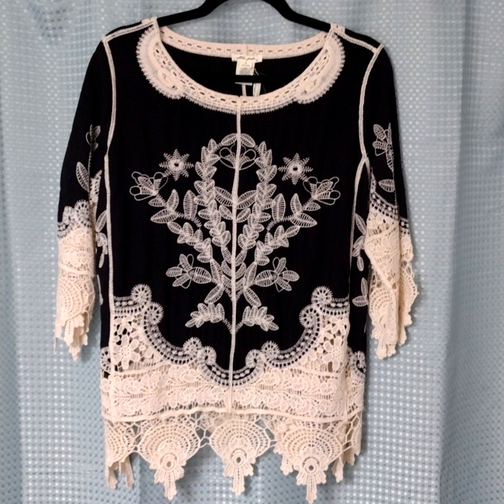 Bohemian Style Crocheted Top